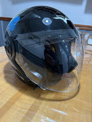 Casco Moto Abierto Talla XL Negro envío disponible