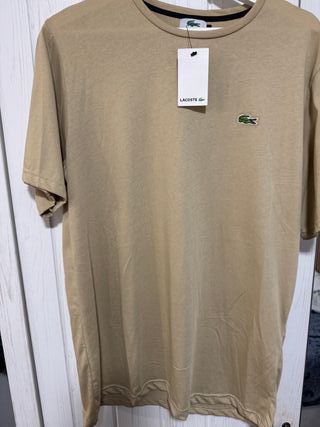 Camiseta Lacoste Beige