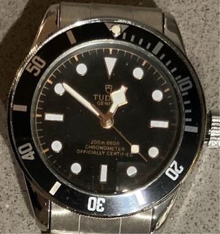 Orologio Uomo Nero Argento