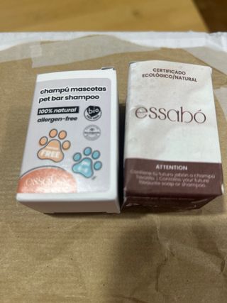 Champú sólido mascotas Essabó Jabón hierbabuena