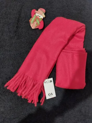 Bufanda C&A Roja Invierno
