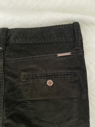 Pantalón vintage Massimo Dutti Marrón Pana