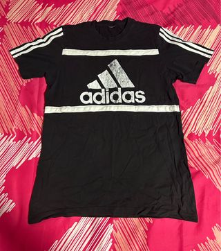 Camiseta Adidas Negra con Logo
