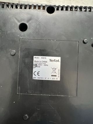 Placa Inducción Tefal IH2018 Negra