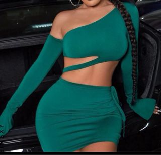 Conjunto fiesta verde