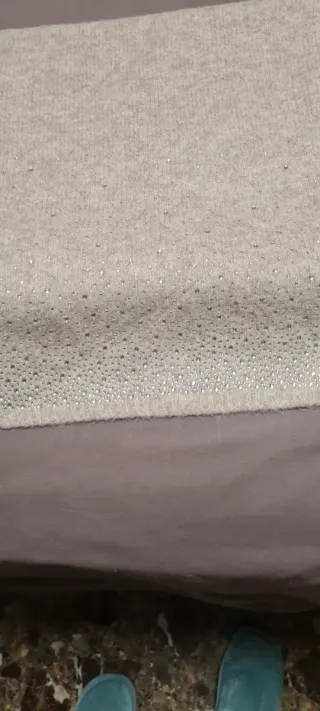 Bufanda Zara Beige con Brillantes