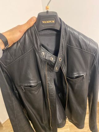 Giacca uomo similpelle nera