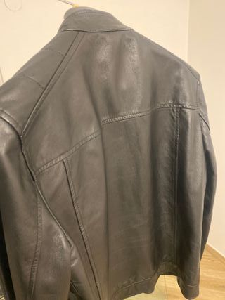 Giacca uomo similpelle nera