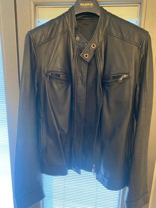 Giacca uomo similpelle nera