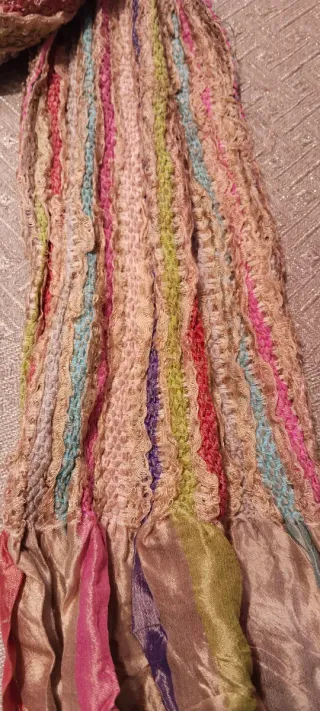 Sciarpa foulard multicolore da donna