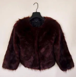 Chaqueta pelo AMISU marrón talla M