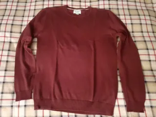 Maglione girocollo uomo Pull&Bear colore bordeaux