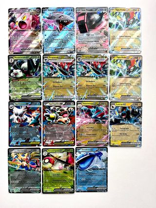 Lote 15 Cartas EX Pokémon Hits pulls 🇬🇧🇪🇸