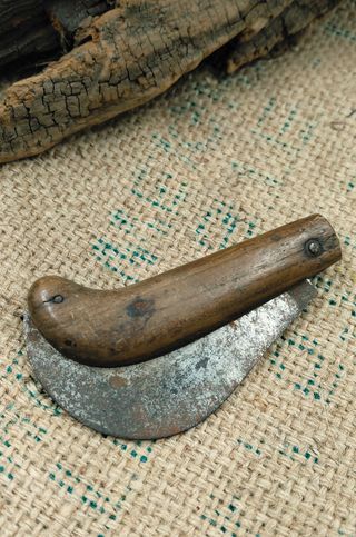 Trio Coltelli Innesto Vintage Legno Metallo