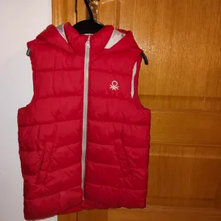 Chaleco Benetton Rojo 8-9 Años
