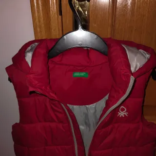 Chaleco Benetton Rojo 8-9 Años