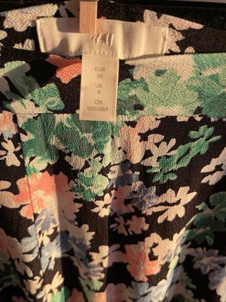 Conjunto top y falda H&M flores