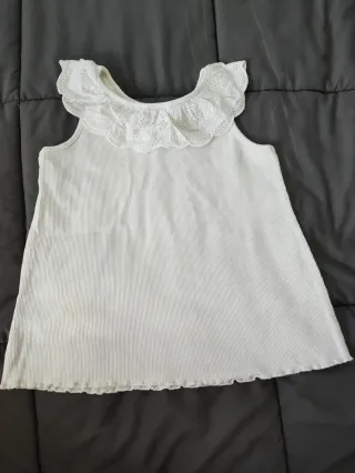 T-shirt Zara 5/6 anos branca