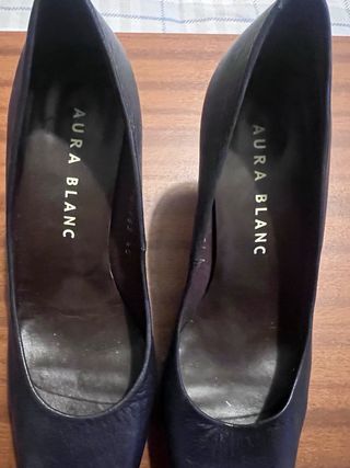 Zapatos de tacón azul mujer talla 40