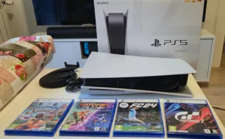 PS5 825GB con lector de disco y 4 juegos