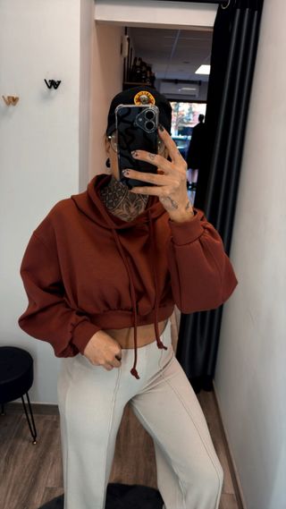 Pantalón ancho beige