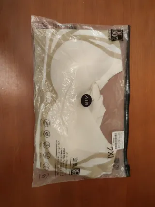 Sujetador AIR Talla 2XL Beige/Blanco