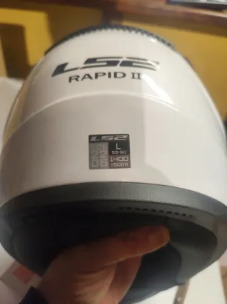Casco Moto LS2 Rapid II Blanco Talla L