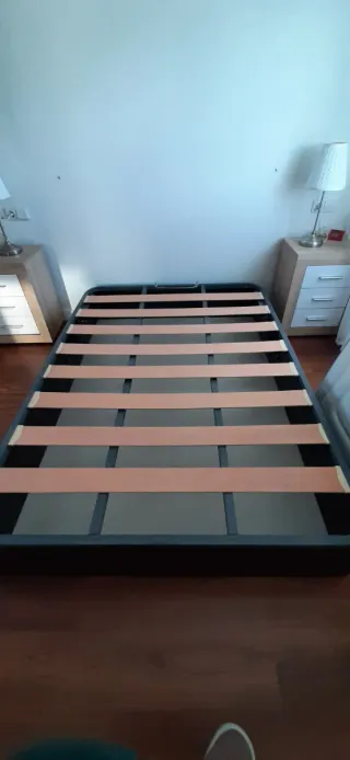 Canapé abatible madera y metal