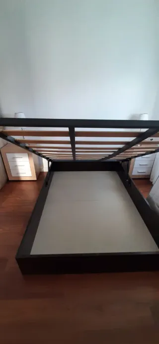 Canapé abatible madera y metal