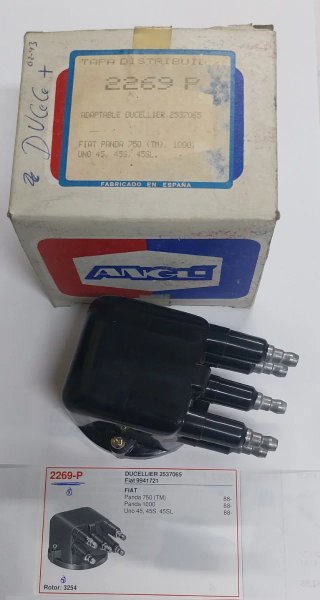 Lote de tapas Delco, distribuidor  de corriente .