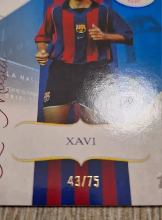 Carta Xavi /75 Topps La Masia FC Barcelona 125