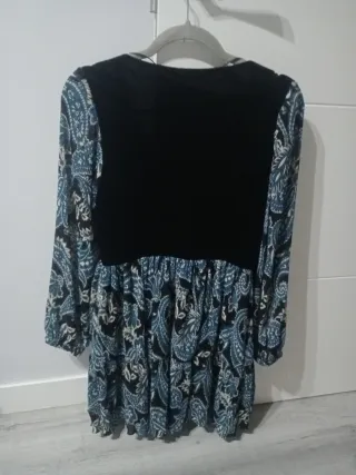 Vestido corto Zara combinado S