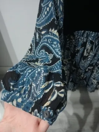 Vestido corto Zara combinado S