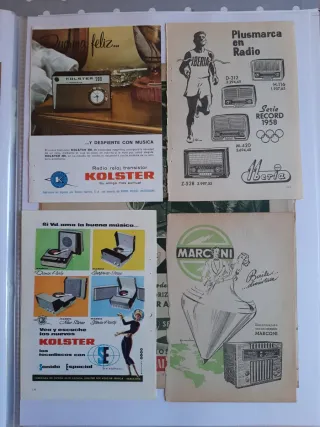 Lote 28 Anuncios Antiguos Radios