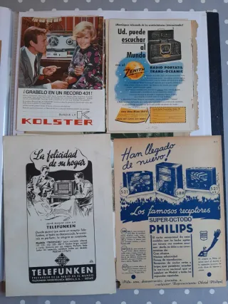 Lote 28 Anuncios Antiguos Radios