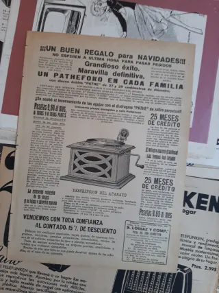 Lote 28 Anuncios Antiguos Radios