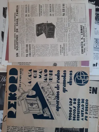 Lote 28 Anuncios Antiguos Radios