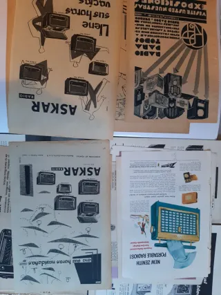 Lote 28 Anuncios Antiguos Radios