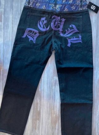 Vaqueros Santo XL Azul y Lila