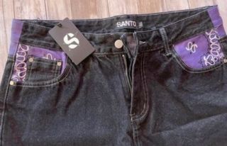 Vaqueros Santo XL Azul y Lila