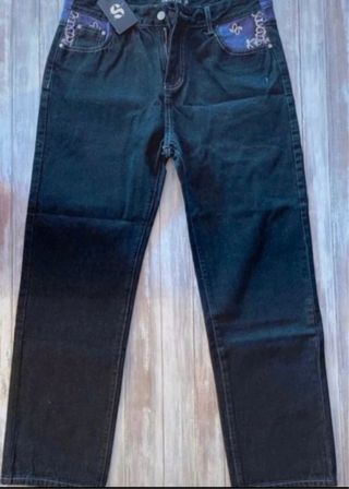 Vaqueros Santo XL Azul y Lila