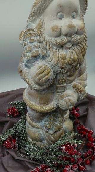 Statua Babbo Natale in terracotta altezza 45cm