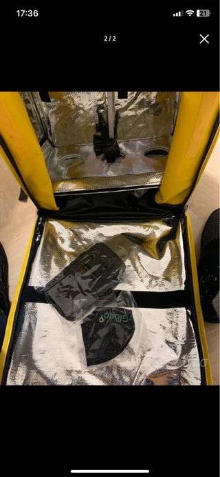 Zaino Glovo giallo nuovo