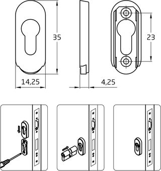 Amig - Escudo de Seguridad con Cuerpo de Acero par