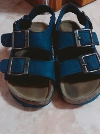 Lote de Sandalias niño azul y marrón