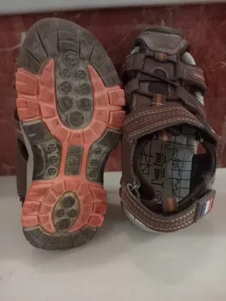 Lote de Sandalias niño azul y marrón