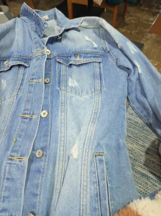 Chaqueta tejana tres cuartos mujer