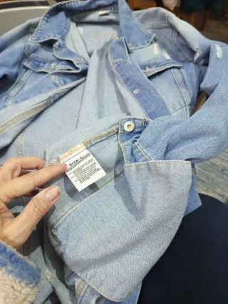 Chaqueta tejana tres cuartos mujer