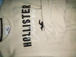 Jersey Hollister Talla M Beige Negro