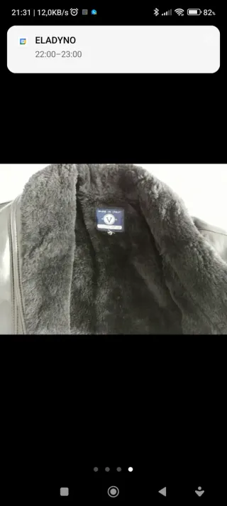 Chaquetón de piel hombre negro